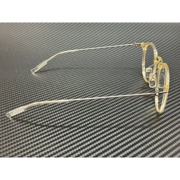 New Mont Blanc Silver 48mm Round Sunglasses - Picture 3 of 5